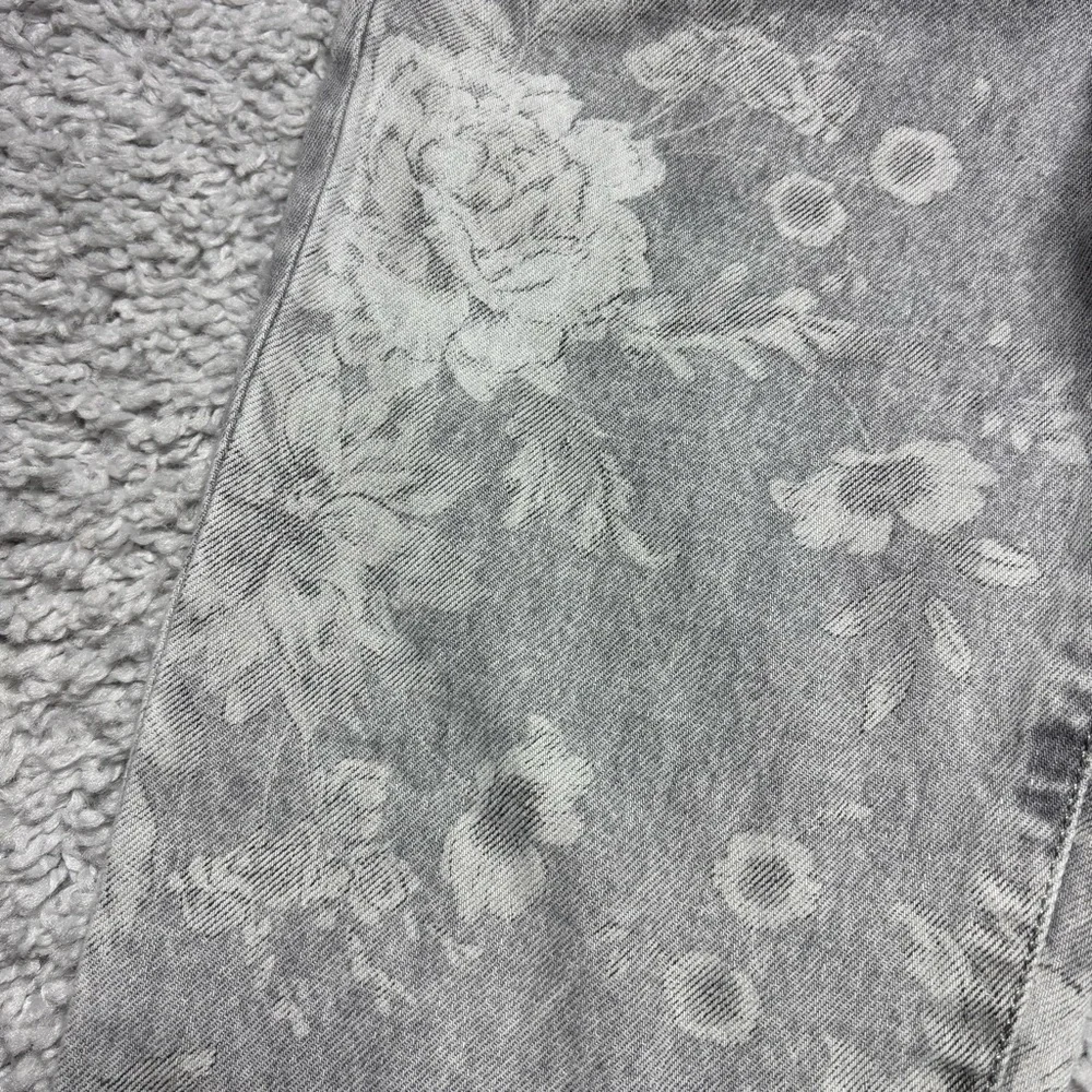 Gap Jeans Girls 16 Girlfriend Floral Print Adjustable Waist Mid Rise Girly BOHO